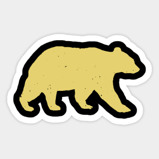 Distressed Vintage Bear Wild Nature Design Sticker